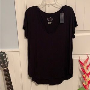American Eagle Soft Black Tee